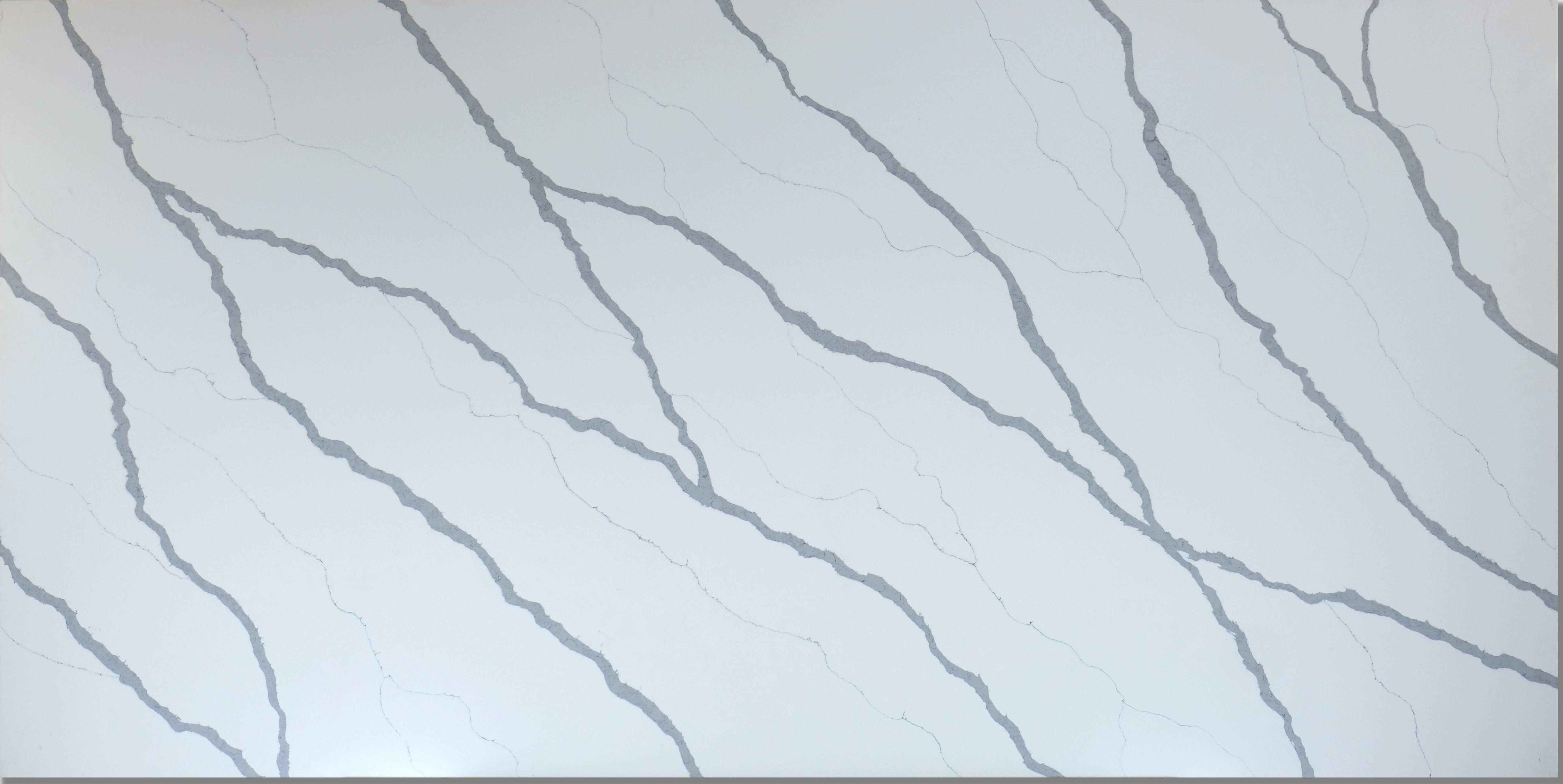 Quartz color B2208 Calacatta Grey Slab